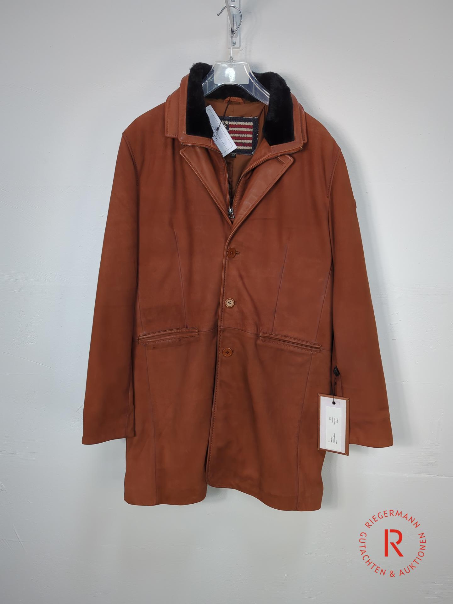 DAMEN LEDERJACKE GRÖSSE 52